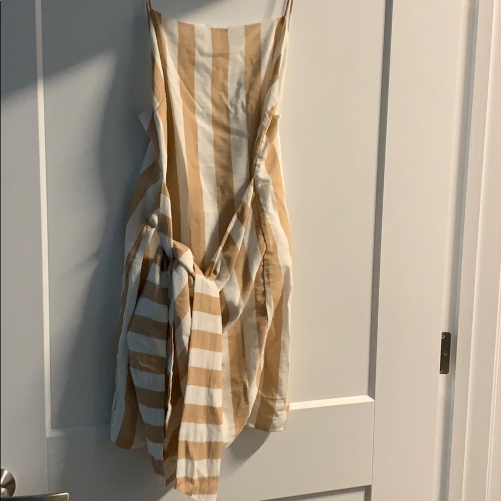 Sabin Skirt striped wrap dress